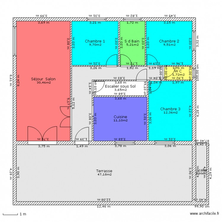 Maison 1er Etage 145.39 m². Plan de 0 pièce et 0 m2