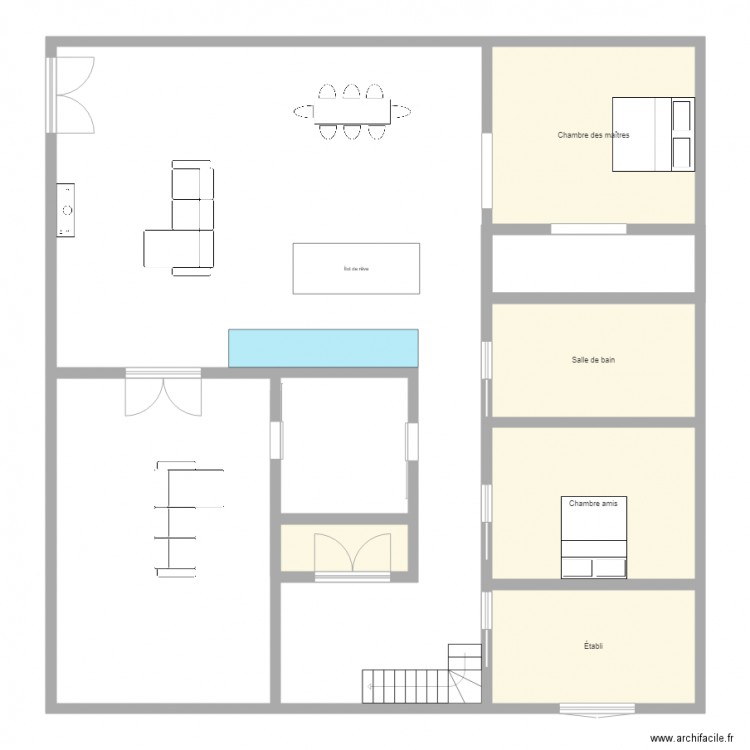 Maison. Plan de 0 pièce et 0 m2