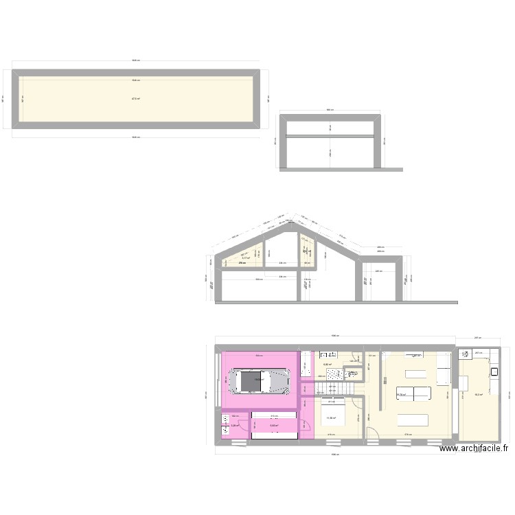 ma maison moi 2. Plan de 21 pièces et 309 m2