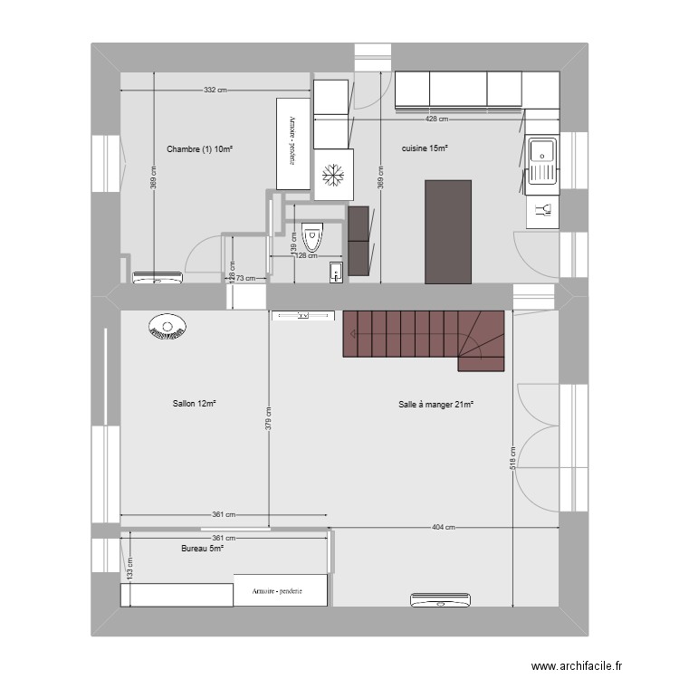 oxobia bas. Plan de 0 pièce et 0 m2