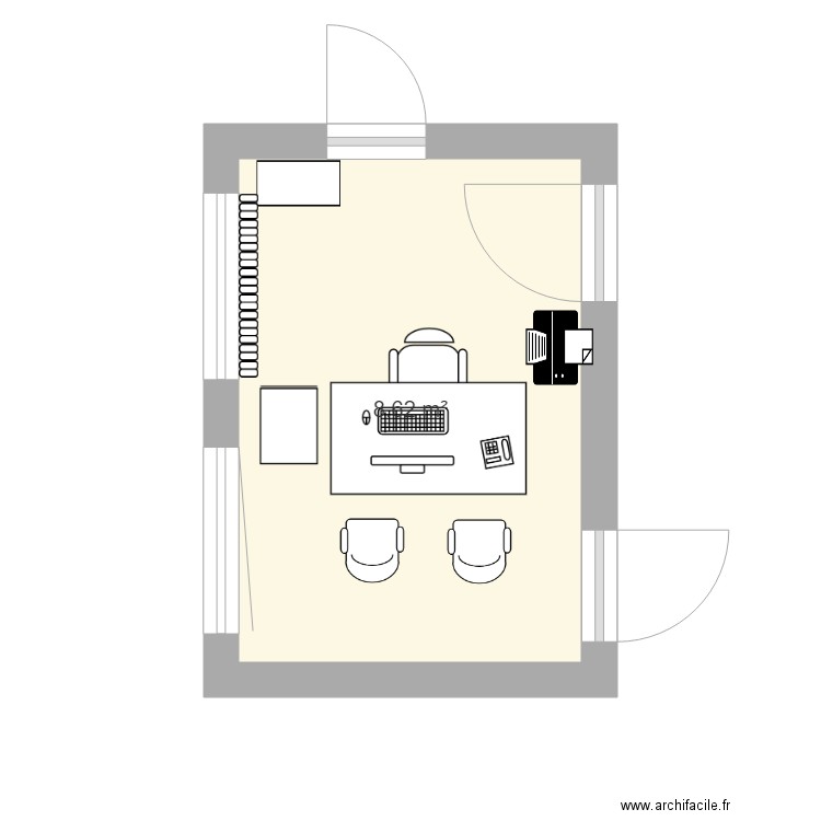 bureau prise de RDV. Plan de 0 pièce et 0 m2