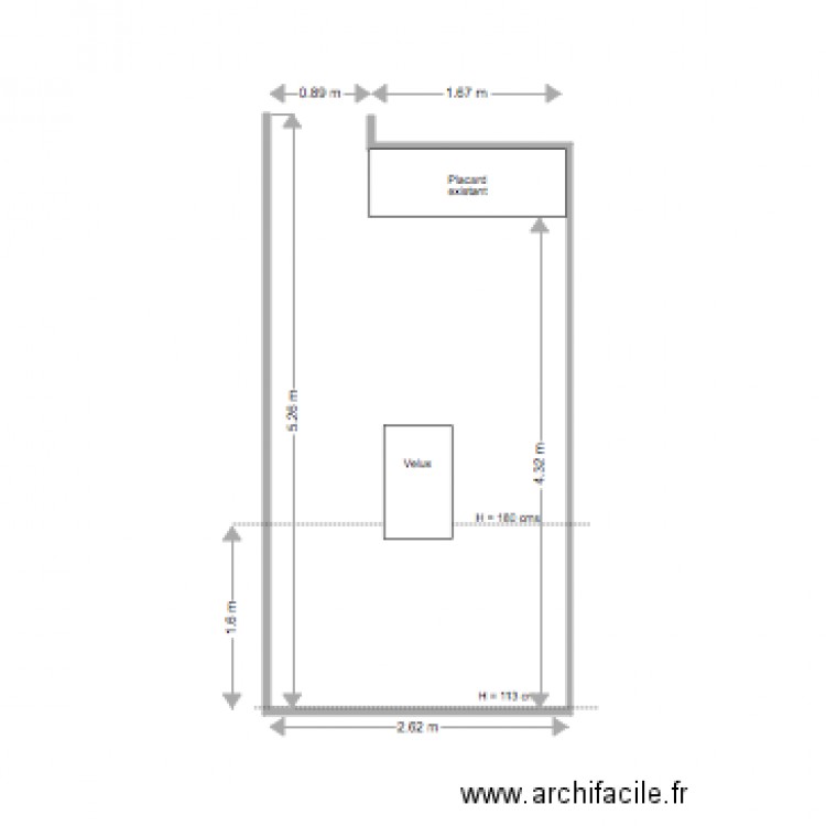 Chambre près SdB. Plan de 0 pièce et 0 m2