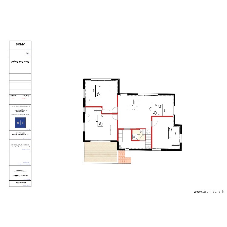 PLANS BUREAUX. Plan de 1 pièce et 3 m2