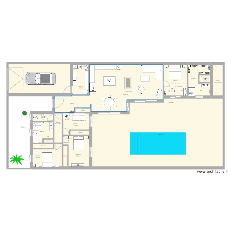 ST RO 1. Plan de 20 pièces et 372 m2