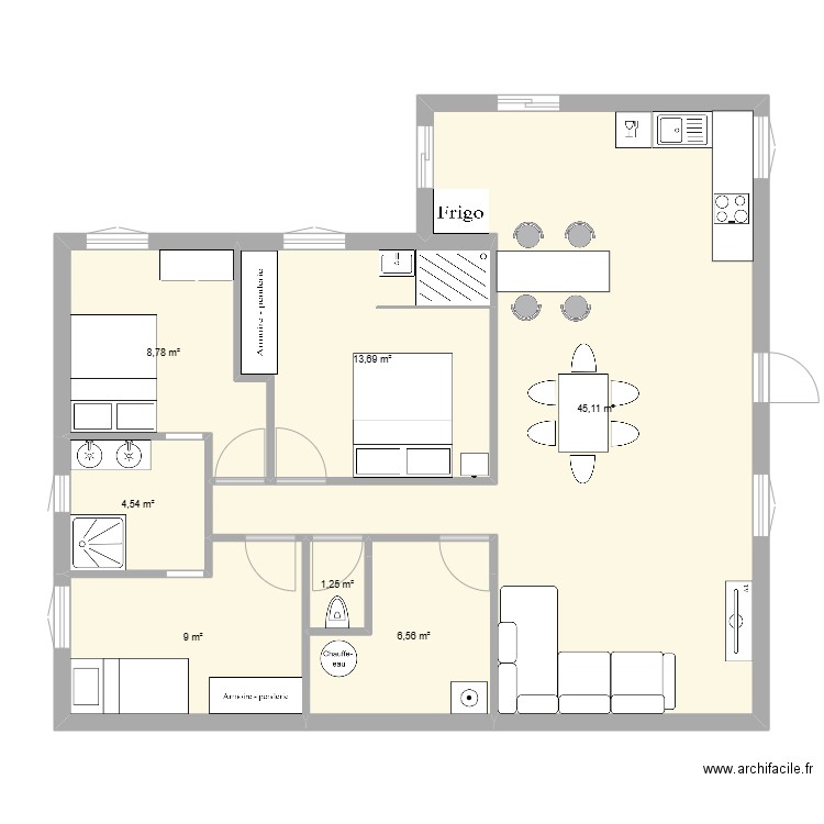 Cornies021224 v3. Plan de 7 pièces et 89 m2