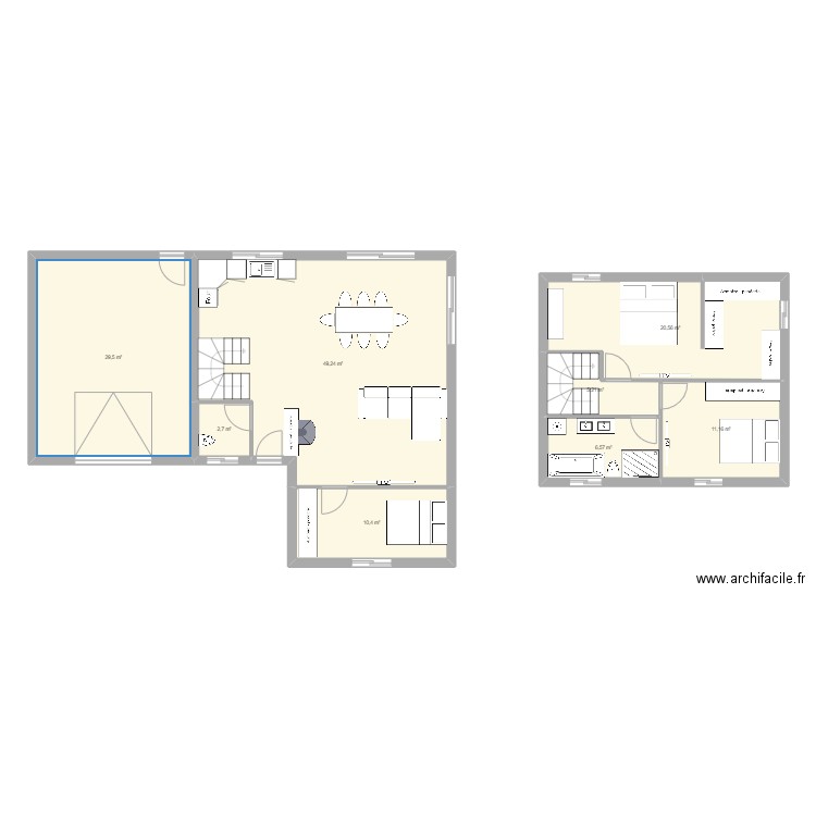 Virivile rez-de-chaussée. Plan de 0 pièce et 0 m2