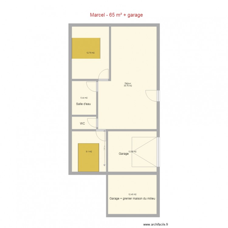 Marcel1. Plan de 0 pièce et 0 m2