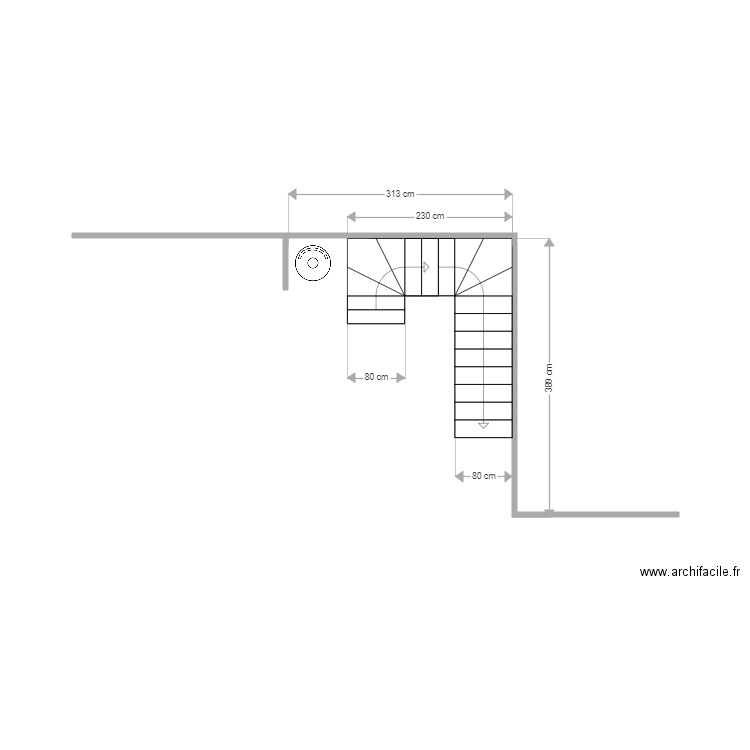 escalier Mélanie. Plan de 0 pièce et 0 m2