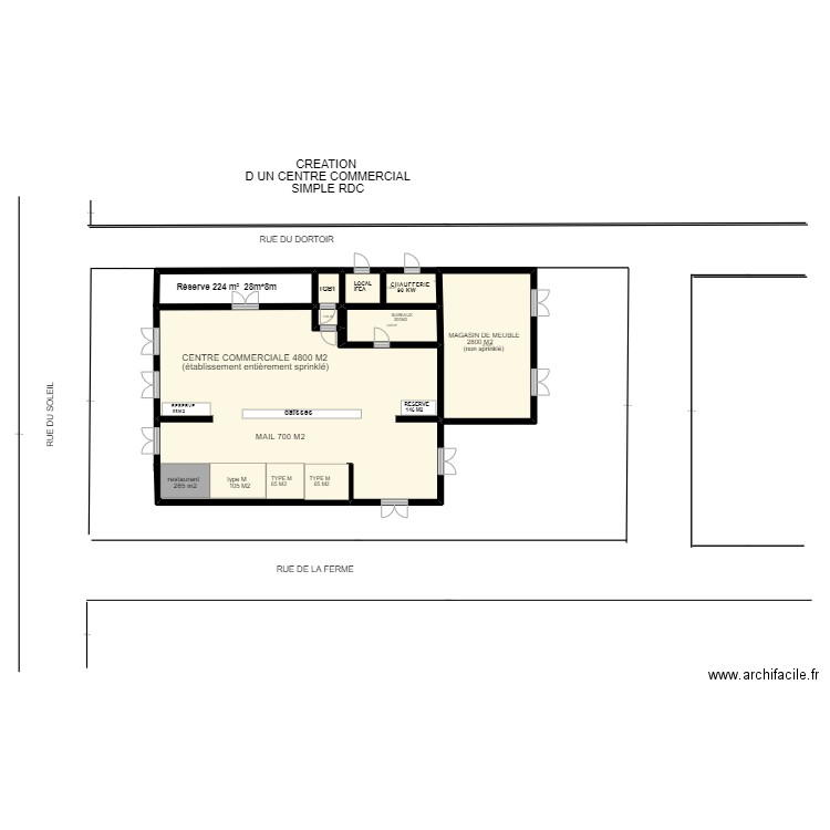 EXERCICE SSIAP3 (1). Plan de 6 pièces et 198 m2