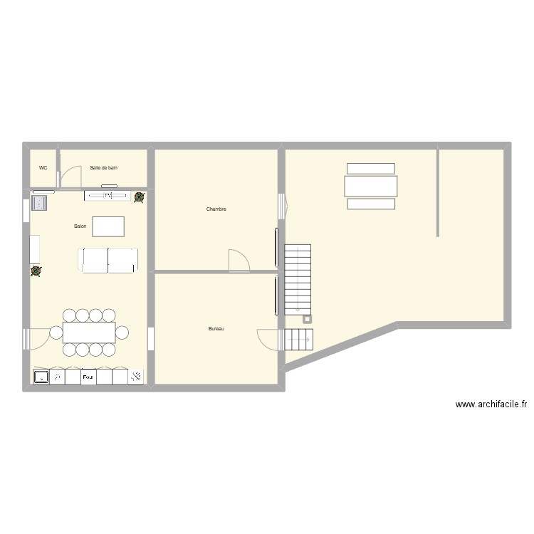 La Grand Croix. Plan de 7 pièces et 140 m2