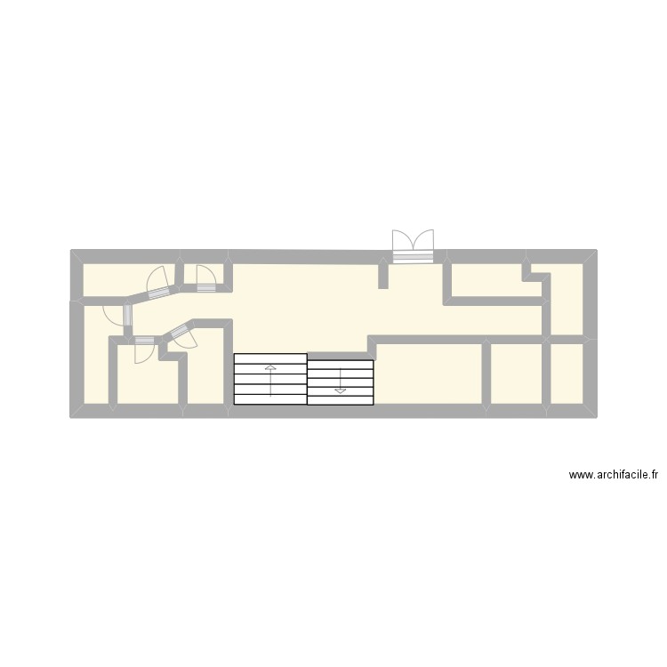 spa etage. Plan de 10 pièces et 10 m2