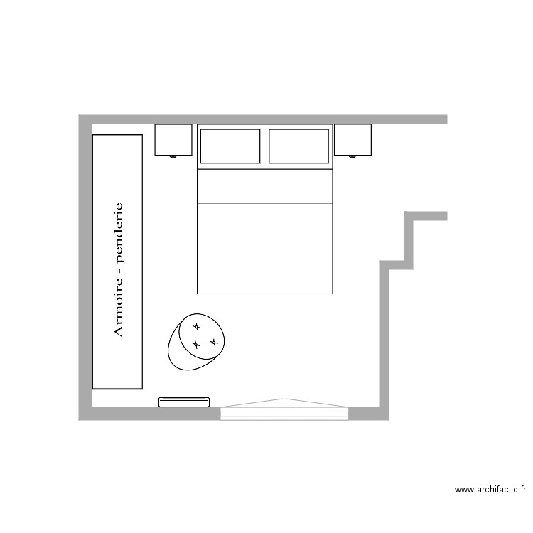 chambre 1. Plan de 0 pièce et 0 m2