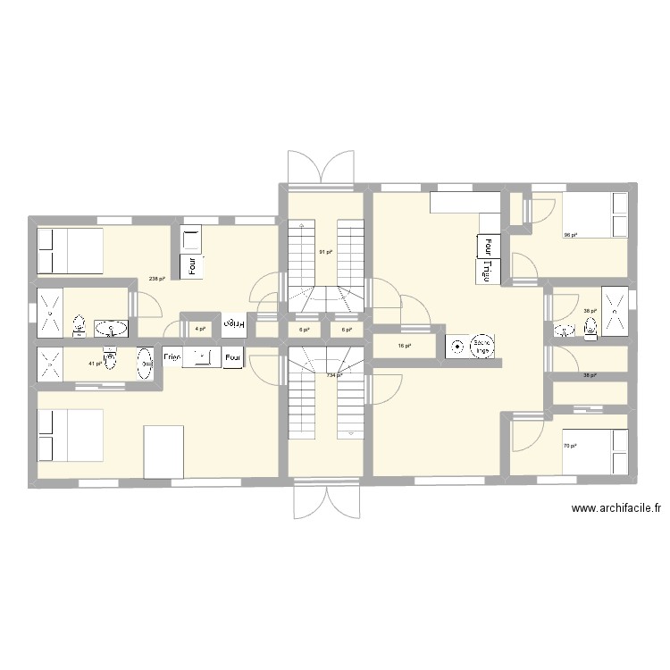 plans sous-sol. Plan de 0 pièce et 0 m2