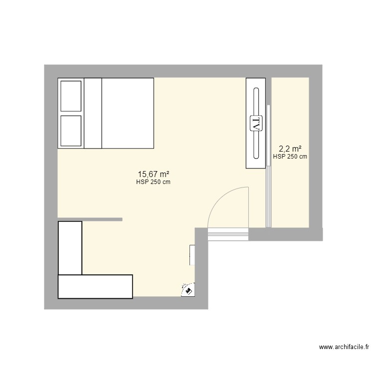 chambre1. Plan de 0 pièce et 0 m2