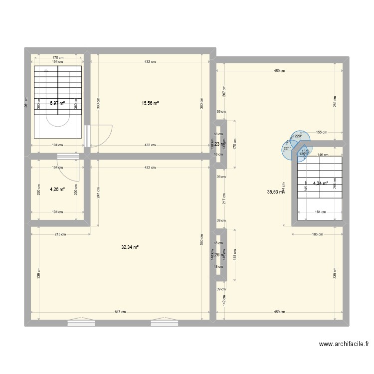 RDC Copragim. Plan de 0 pièce et 0 m2