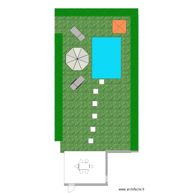 Jardin. Plan de 0 pièce et 0 m2