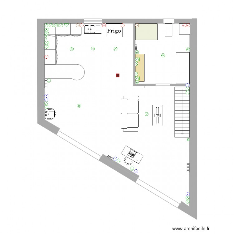 Audrey  Appart RDC. Plan de 0 pièce et 0 m2