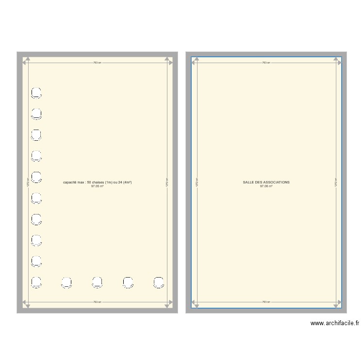 salle asso. Plan de 0 pièce et 0 m2