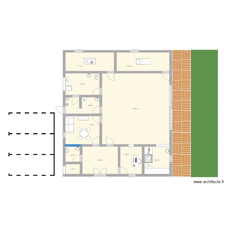 Plan Micro Crèche Hostun. Plan de 0 pièce et 0 m2