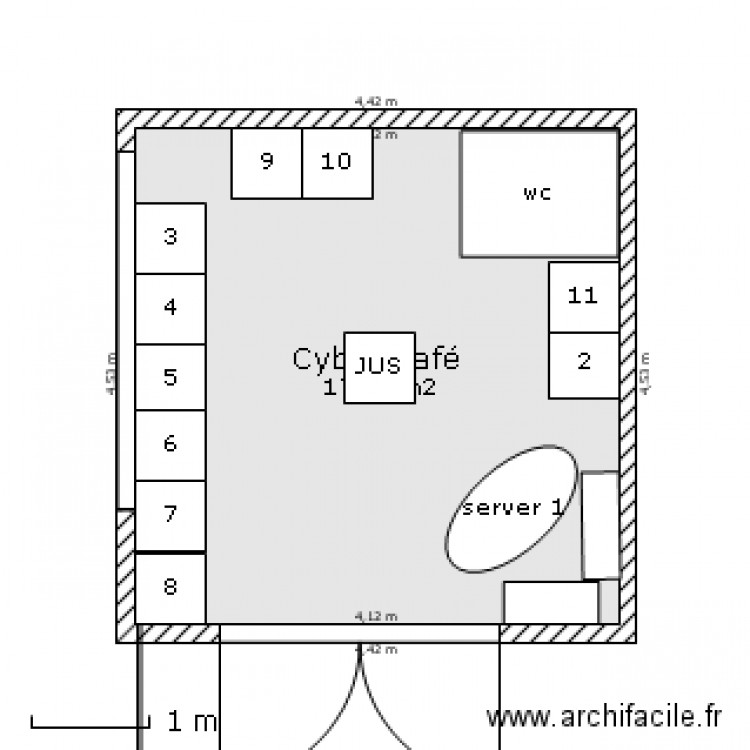 garage. Plan de 0 pièce et 0 m2