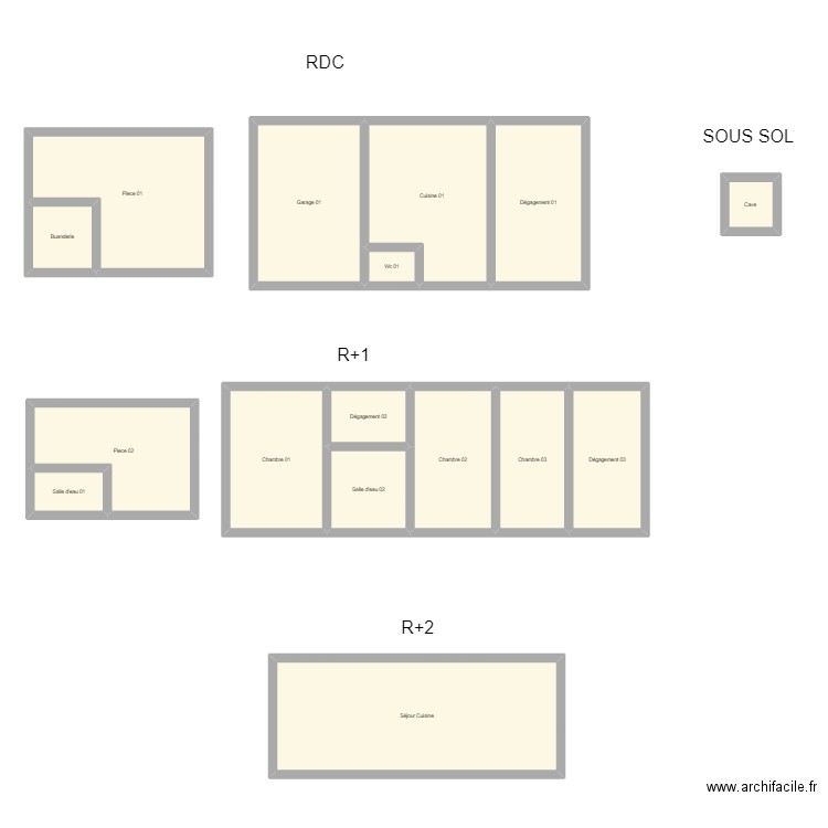 350601953. Plan de 16 pièces et 208 m2