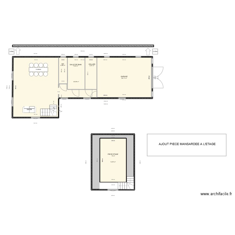 krs2. Plan de 7 pièces et 172 m2