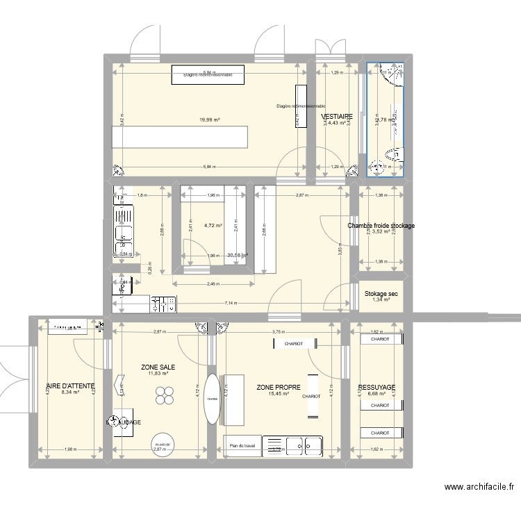 ABATTOIR. Plan de 0 pièce et 0 m2