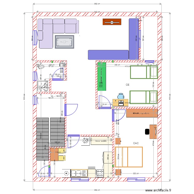 2er etage. Plan de 0 pièce et 0 m2