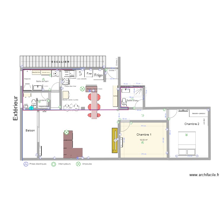 Plan appartement 4. Plan de 0 pièce et 0 m2