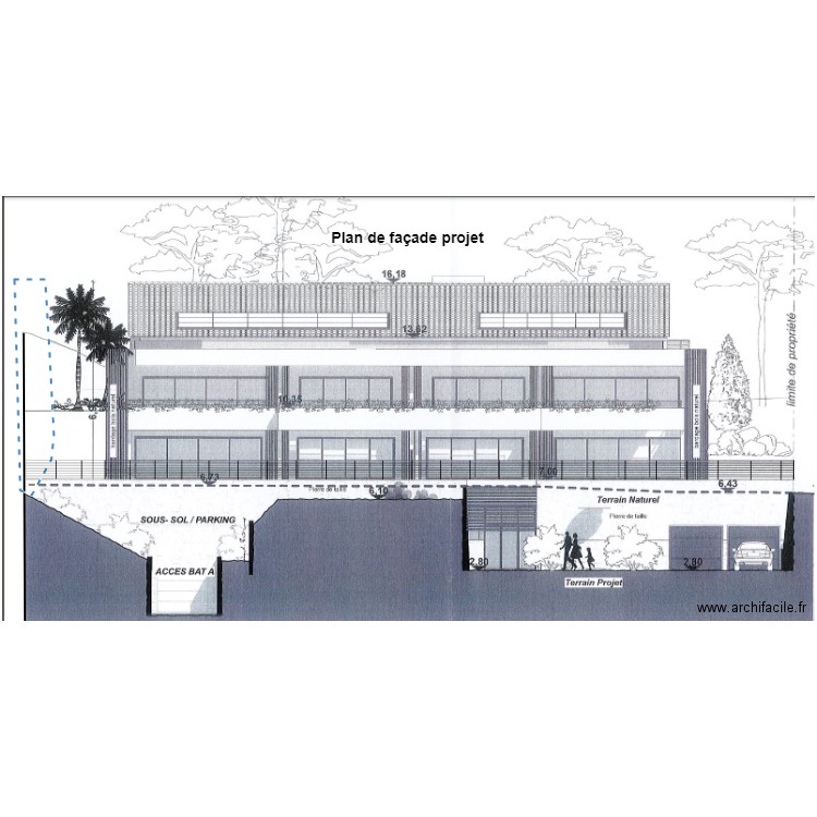 plan facade existant pergola ofildelo. Plan de 0 pièce et 0 m2