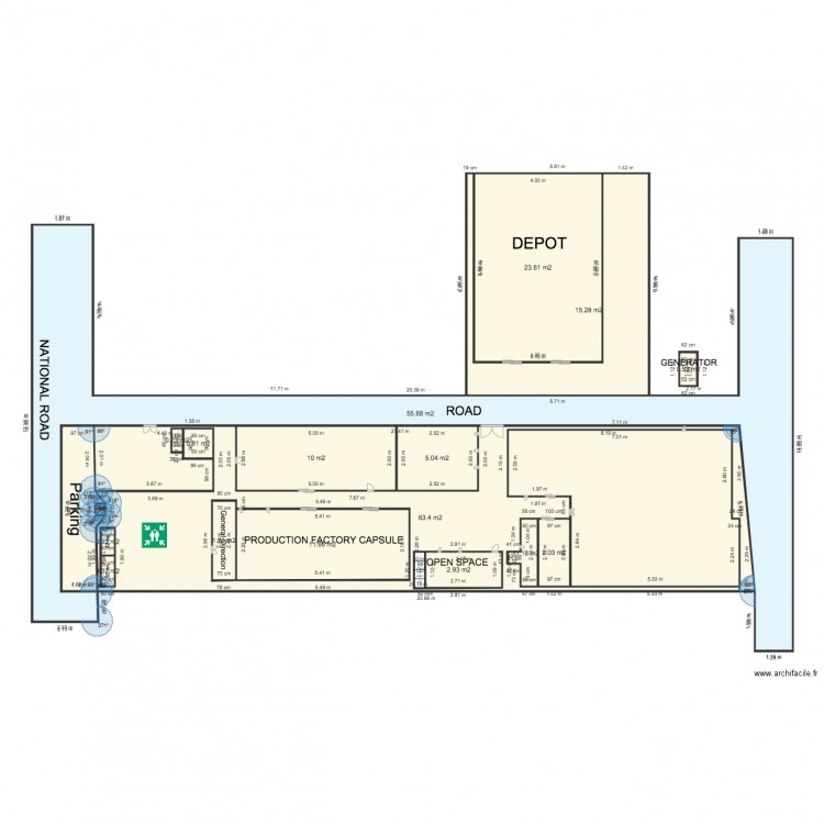 BEKOKO SANS FENETRE. Plan de 0 pièce et 0 m2