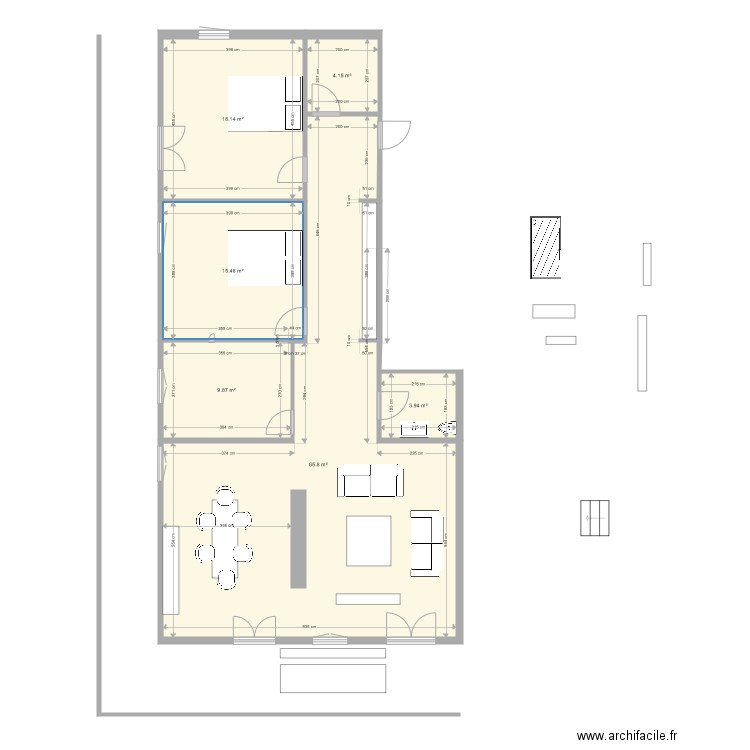 Appartement Chateau d Oex après. Plan de 0 pièce et 0 m2