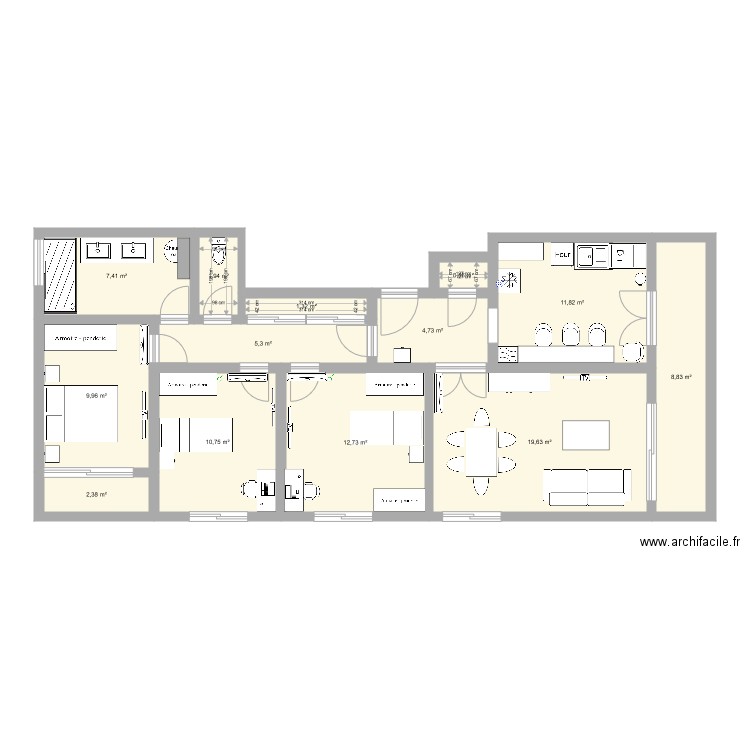 La Bruyère. Plan de 0 pièce et 0 m2