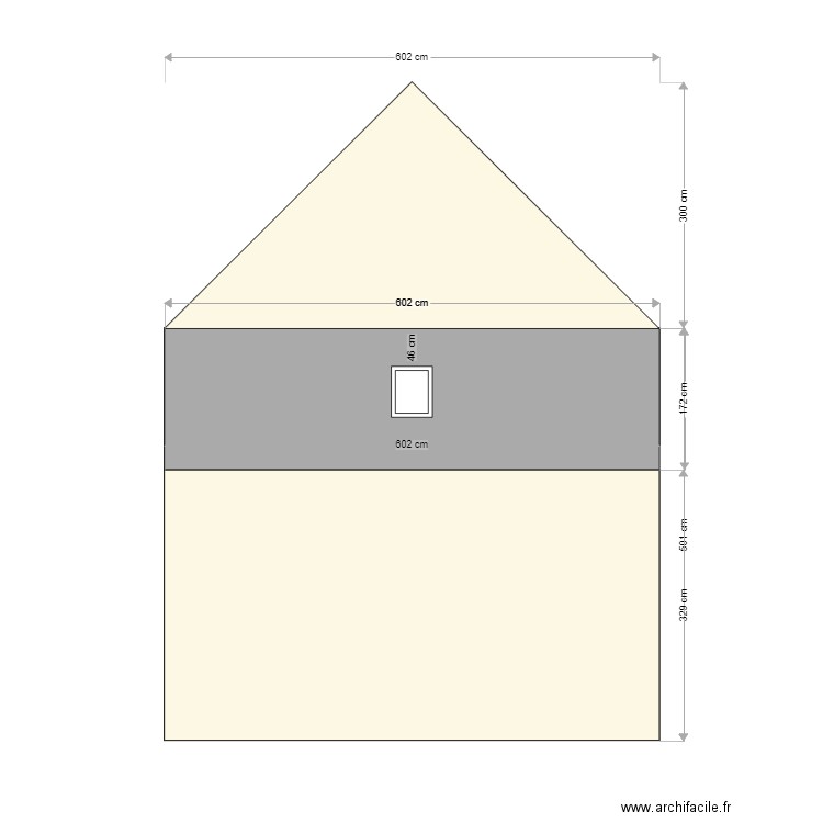 facade nord. Plan de 0 pièce et 0 m2