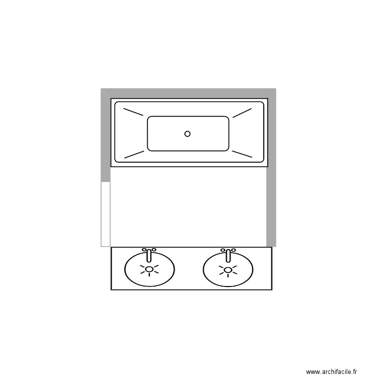 salle de bain. Plan de 0 pièce et 0 m2