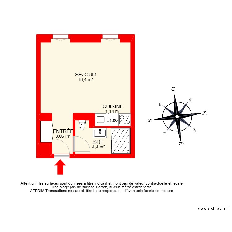 BI 25564. Plan de 8 pièces et 40 m2