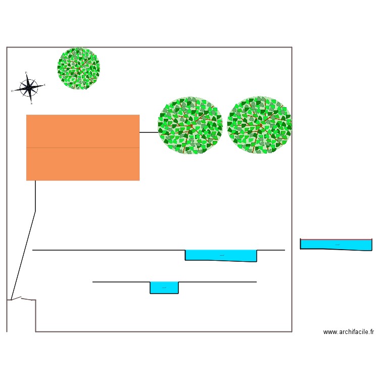 plan de maison 9x4. Plan de 0 pièce et 0 m2