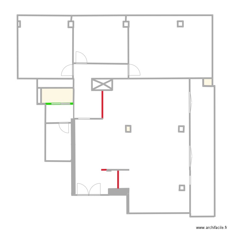 FAROUX PLAN PROJET. Plan de 3 pièces et 2 m2