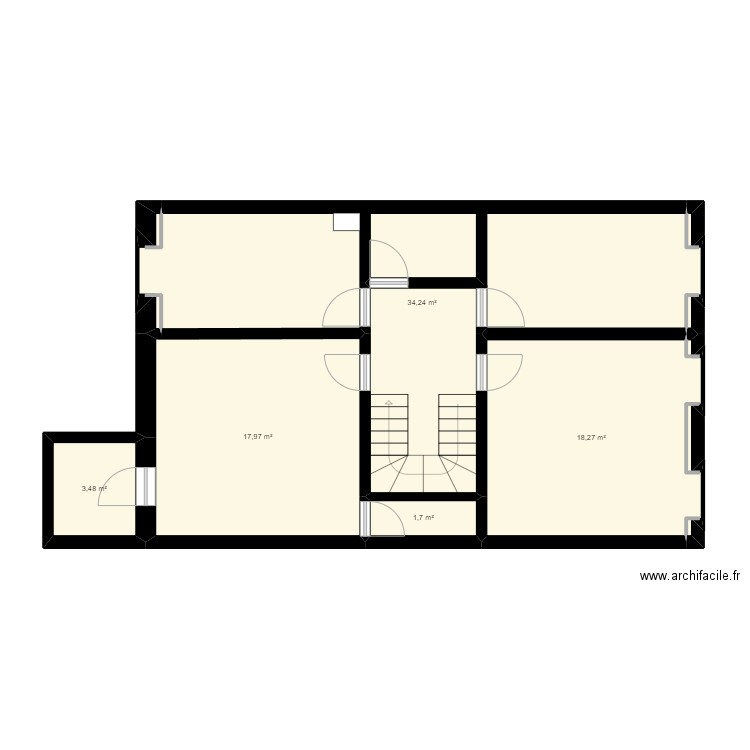 Hurla-Etage1. Plan de 0 pièce et 0 m2