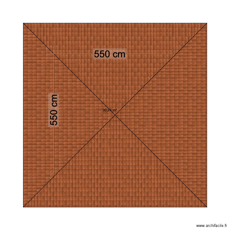 Essai. Plan de 1 pièce et 30 m2