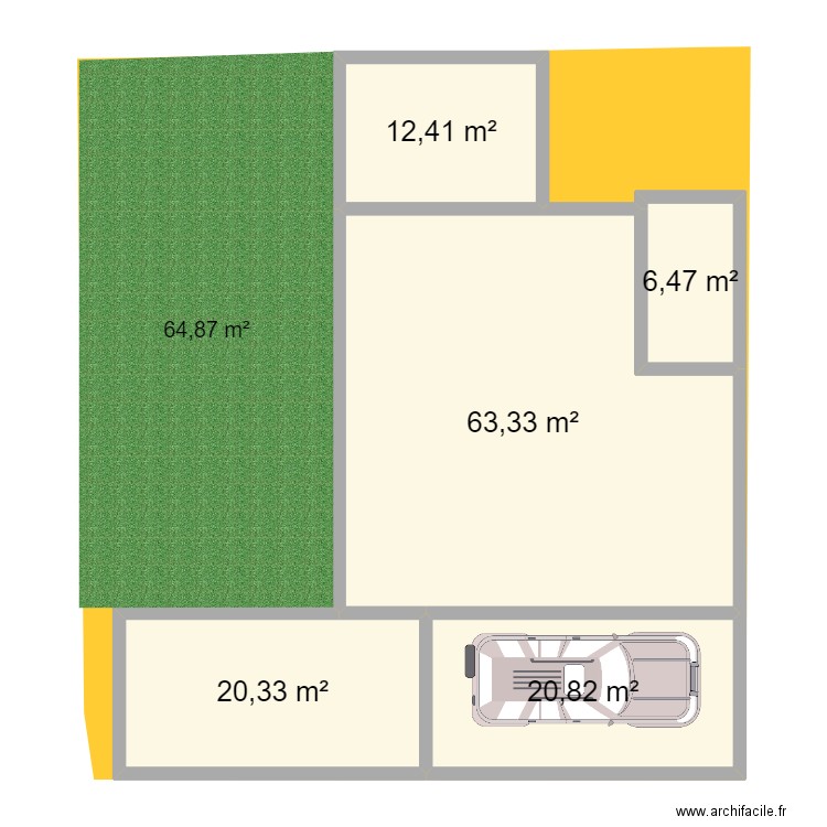 41r. Plan de 5 pièces et 123 m2