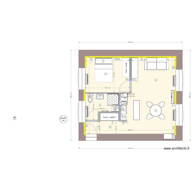 logement Rdc Com 7 ELEC. Plan de 0 pièce et 0 m2