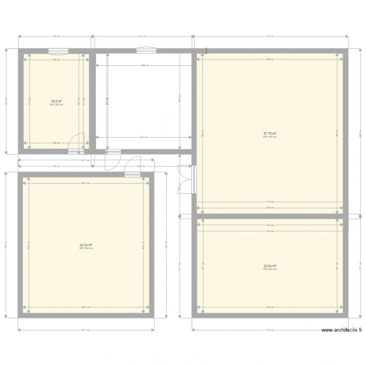 1er. Plan de 0 pièce et 0 m2