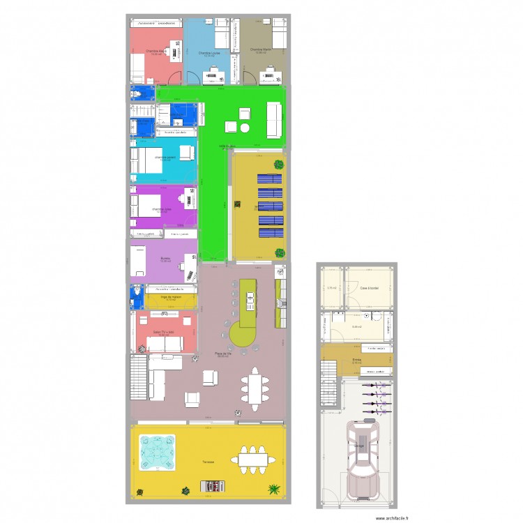 loft 300 sdb petite. Plan de 0 pièce et 0 m2