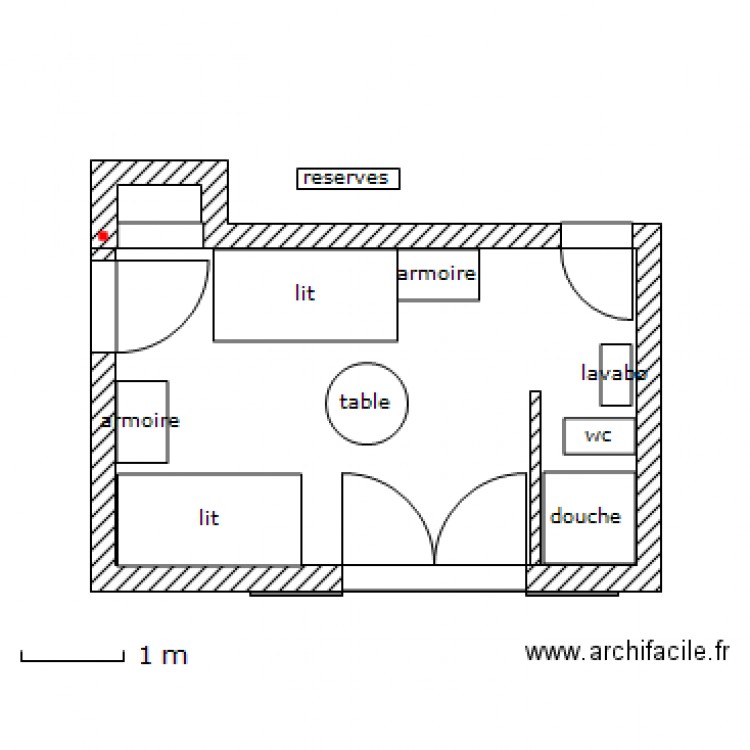 Gisèle ex atelier. Plan de 0 pièce et 0 m2