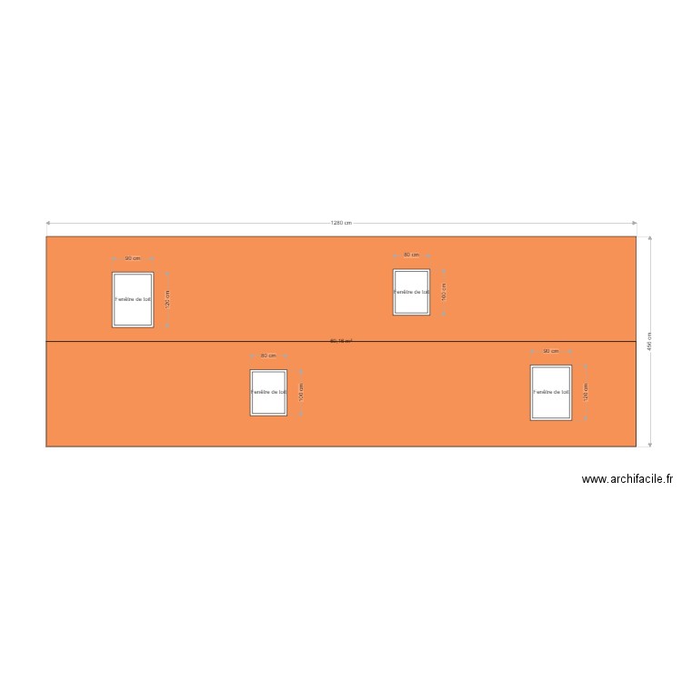 Plan toiture. Plan de 0 pièce et 0 m2