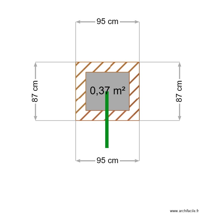 Ex 1. Plan de 1 pièce et 0 m2