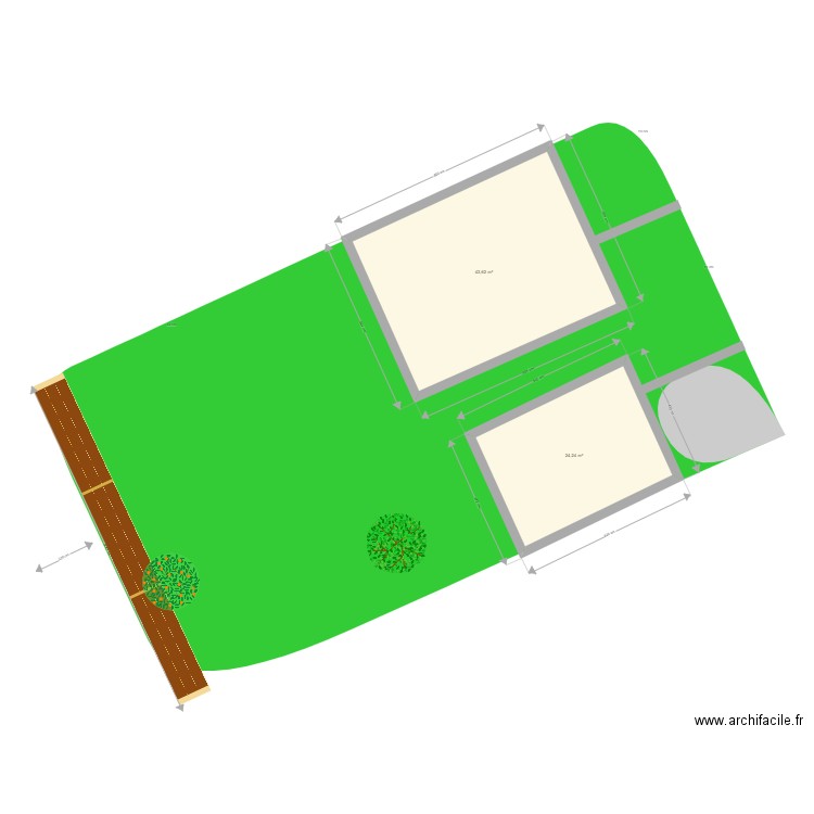 PLAN DE MASSE CRETEIL EXISTANT. Plan de 0 pièce et 0 m2