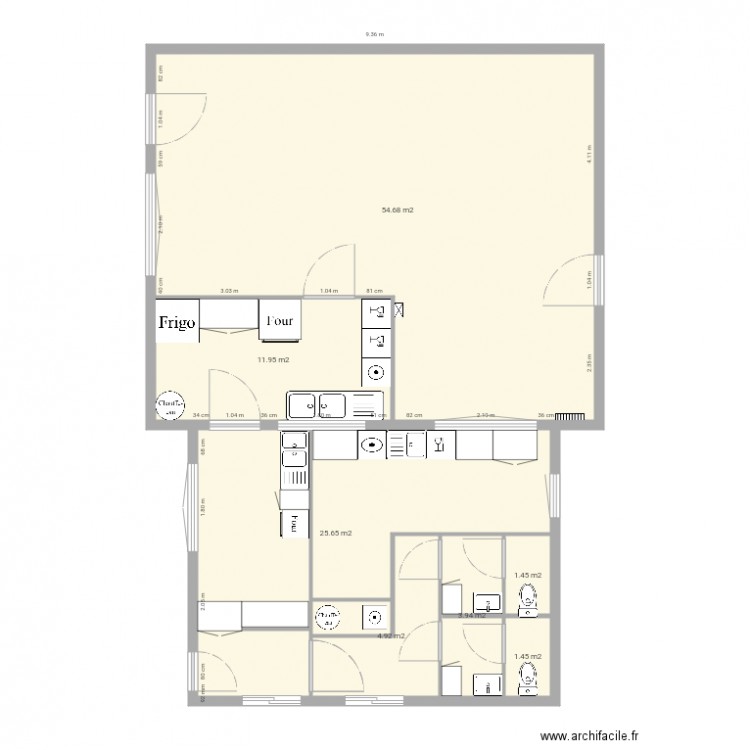 Réfectoire 2. Plan de 0 pièce et 0 m2