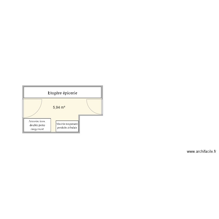 ZONE EPICERIE LE BOCAGE. Plan de 0 pièce et 0 m2